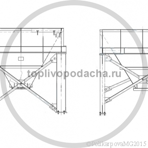 Бункер угля. Чертеж