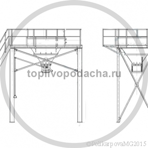 Бункер шлака. Чертеж