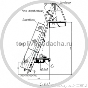 Скиповый подъемник 600. Чертеж